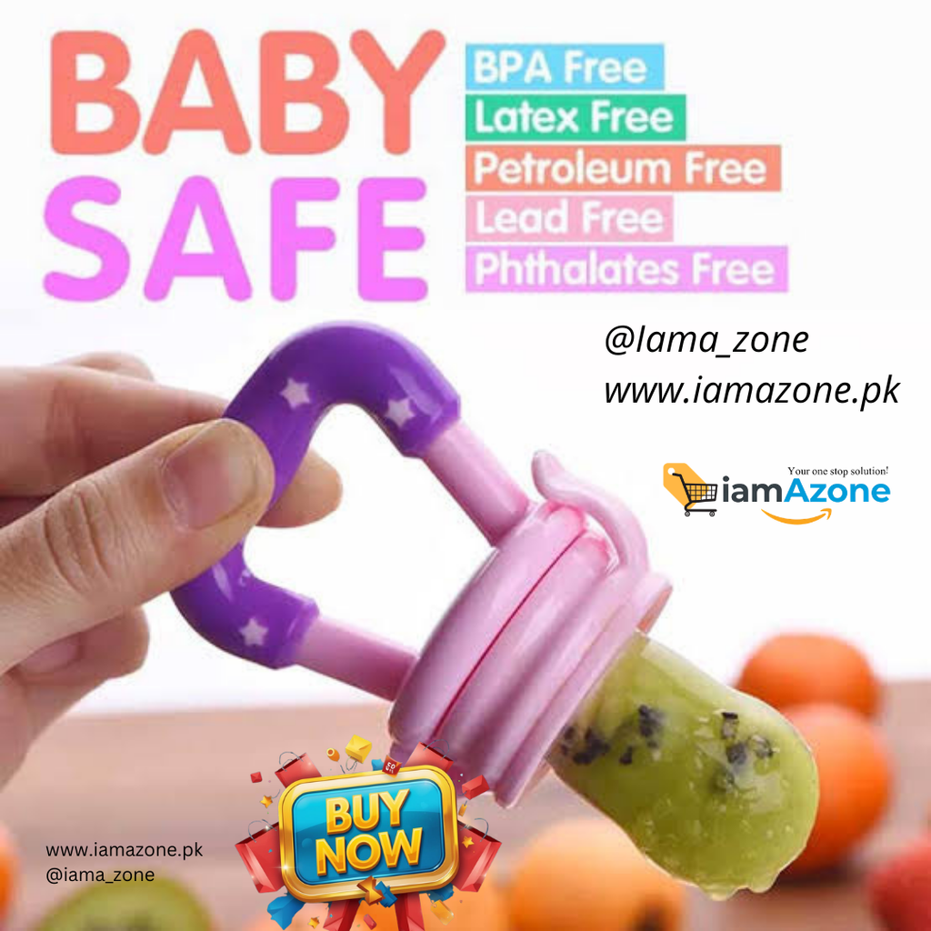 🍼 Silicone Fruit Feeder Pacifier | Pack of 2