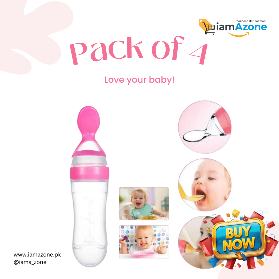 4-in-1 Baby Care Combo: Head Protector, U-Brush, Fruit Pacifier & Spoon Feeder